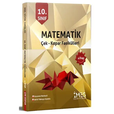 10. Sınıf Matematik Çek Kopar Fasikülleri 4 Etap İMES Eğitim Yayınları