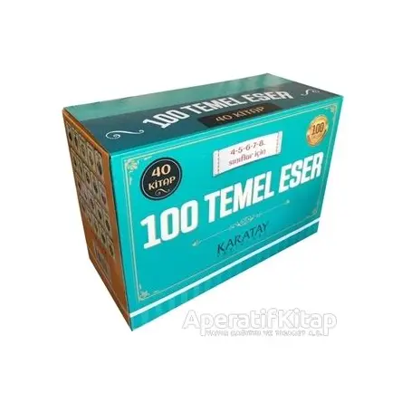 100 Temel Eser (40 Kitap Takım) - Kolektif - Karatay Yayınları