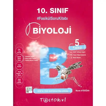 10.Sınıf Biyoloji Fasikül Soru Kitabı Test Okul Yayınları