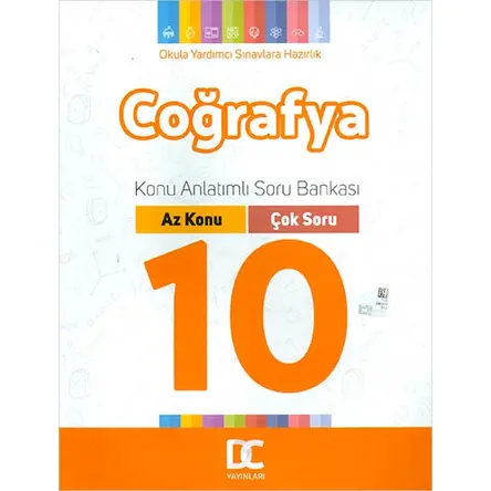 10.Sınıf Coğrafya Az Konu Çok Soru Doğru Cevap Yayınları