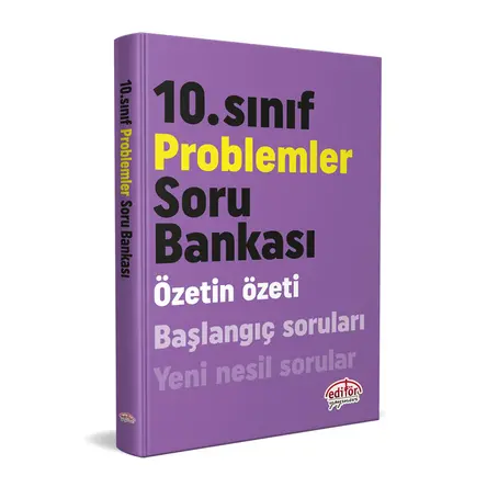 10.Sınıf Problemler Soru Bankası Editör Yayınevi