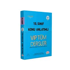 10. Sınıf VIP Tüm Dersler Konu Anlatımlı Editör Yayınevi