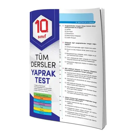 10.Sınıf Tüm Dersler Yaprak Test 4 Element Yayınları