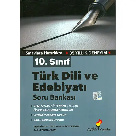 10.Sınıf Türk Dili ve Edebiyatı Soru Bankası Aydın Yayınları