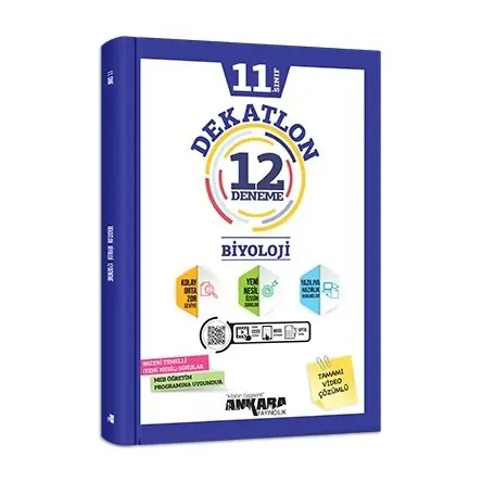 11. Sınıf Biyoloji Dekatlon 12 Deneme Ankara Yayıncılık