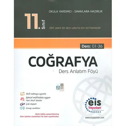 11.Sınıf Coğrafya Ders Anlatım Föyü Eis Yayınları