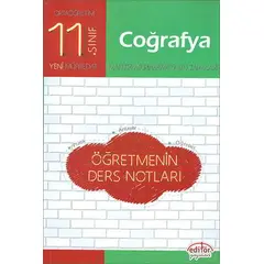 Editör 11.Sınıf Coğrafya Öğretmenin Ders Notları