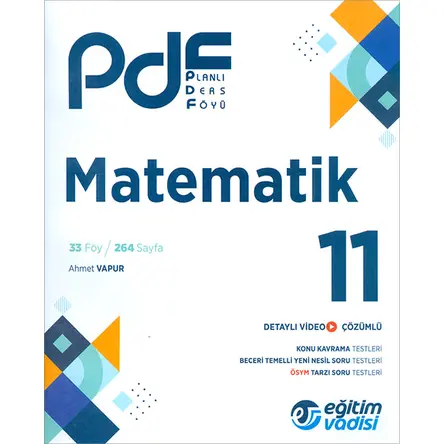 11.Sınıf Matematik PDF Planlı Ders Föyü Eğitim Vadisi Yayınları