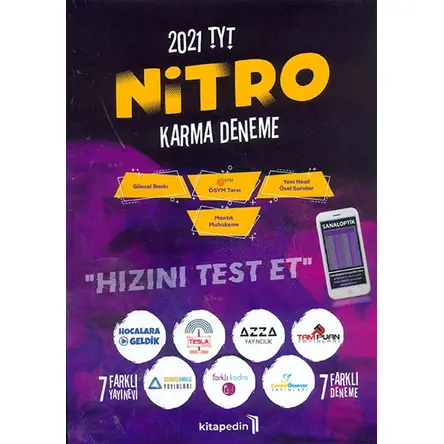 2021 TYT Nitro Karma Deneme Kitapedin Yayınları