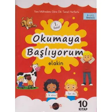 1.Sınıf Okumaya Başlıyorum Elakin 10 Kitap Kukla Yayınları