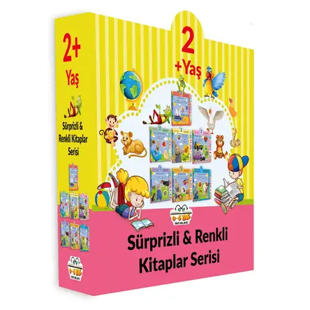 2+ Yaş Sürprizli ve Renkli Kitaplar Serisi (7 Kitap Set) - 0-6 Yaş Yayınları