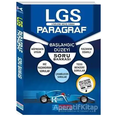 2018 8.Sınıf LGS Başlangıç Düzey K Serisi Paragraf Soru Bankası