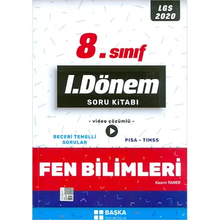 2020 LGS 1.Dönem Fen Bilimleri Soru Kitabı Başka Yayıncılık