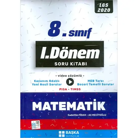 2020 LGS 1.Dönem Matematik Soru Kitabı Başka Yayıncılık