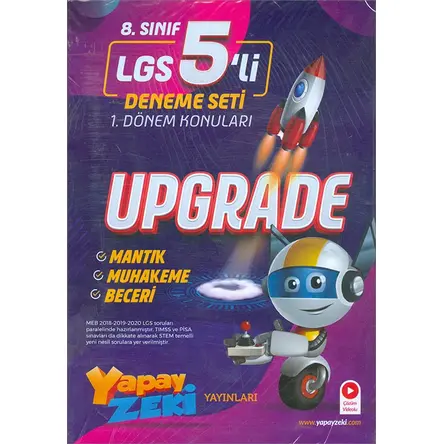 2021 8. Sınıf LGS Upgrade 5 Li Deneme Sınavı-1.Dönem Konuları - Yapay Zeki Yayınları