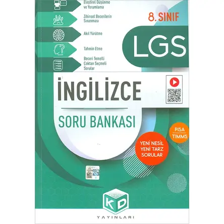 2021 8.Sınıf LGS İngilizce Soru Bankası KD Yayınları