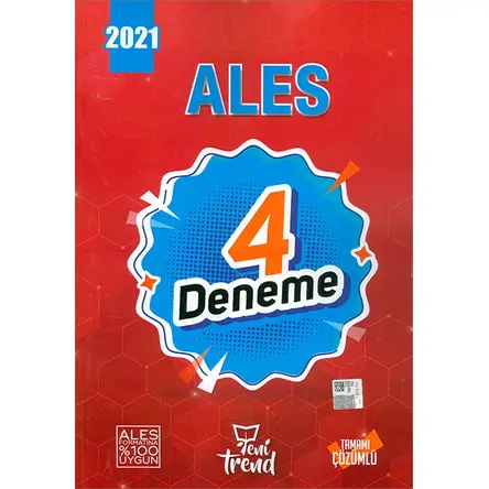 2021 ALES 4 Deneme Yeni Yrend Yayınları