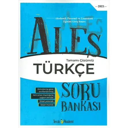 2021 ALES Sözel Türkçe Çözümlü Soru Bankası Tercih Akademi