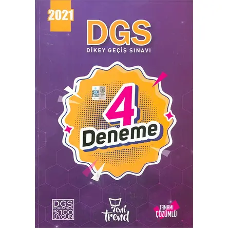 2021 DGS 4 Deneme Yeni Trend Yayınları