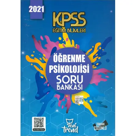 2021 KPSS Öğrenme Psikolojisi Soru Bankası Yeni Trend Yayınları