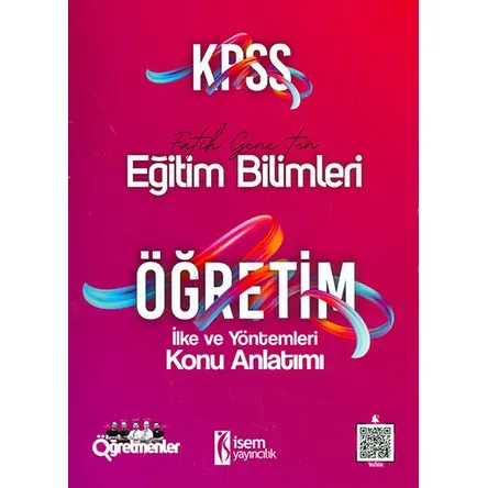 2021 KPSS Öğretim İlke ve Yöntemleri Konu Anlatımı İsem Yayıncılık