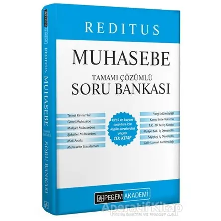 2021 Reditus Muhasebe Tamamı Çözümlü Soru Bankası - Peril Özergün - Pegem Akademi Yayıncılık