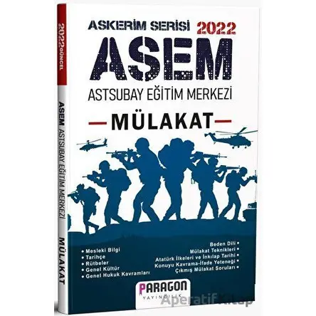 2022 ASEM Astsubat Eğitim Merkezi Mülakat - Askerim Serisi - Kolektif - Paragon Yayıncılık