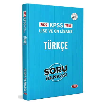 2022 KPSS Lise & Ön Lisans Türkçe Soru Bankası Data Yayınları