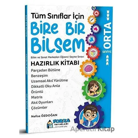 2022 Tüm Sınıflar İçin Bire Bir Bilsem Orta Seviye Hazırlık Kitabı