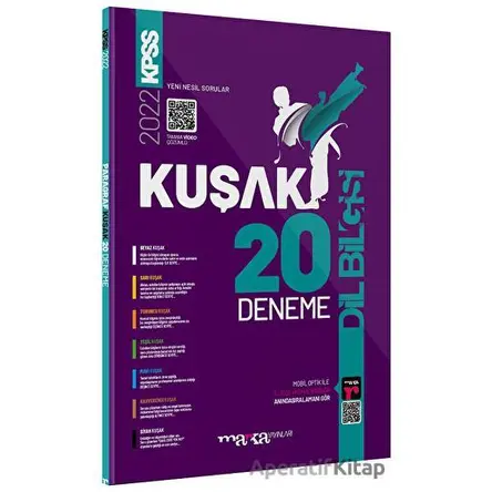 2023 KPSS Dil Bilgisi Kolaydan Zora 20 Kuşak Deneme Tamamı Video Çözümlü Marka Yayınları