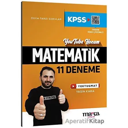 2024 KPSS Matematik 11 Deneme Tamamı Video Çözümlü Yektugmat Marka Yayınları