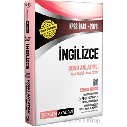 2023 KPSS ÖABT İngilizce Öğretmenliği Konu Anlatımlı - Kolektif - Pegem Akademi Yayıncılık
