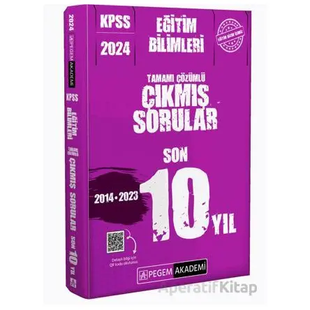 2024 KPSS Eğitim Bilimleri Tamamı Çözümlü Çıkmış Sorular Son 10 Yıl