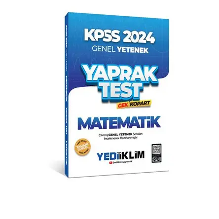 2024 KPSS Matematik Çek Kopart Yaprak Test Yediiklim Yayınları