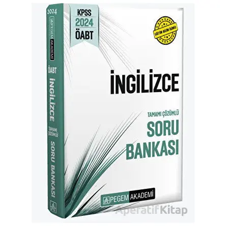 2024 KPSS ÖABT İngilizce Soru Bankası - Kolektif - Pegem Akademi Yayıncılık