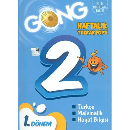 GONG 2. Sınıf 1. Dönem Haftalık Tekrar Föyü - Kolektif - Eğiten Kitap