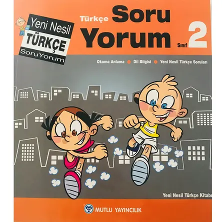 2.Sınıf Yeni Nesil Türkçe Soru Yorum Mutlu Yayınları