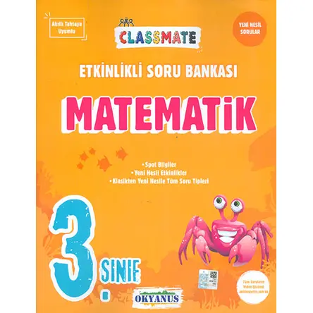 3.Sınıf Matematik ClassMate Soru Bankası Okyanus Yayınları