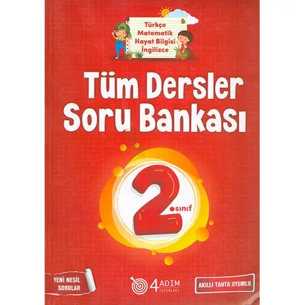 2. Sınıf Tüm Dersler Soru Bankası - Sevil Köybaşı - 4 Adım Yayınları