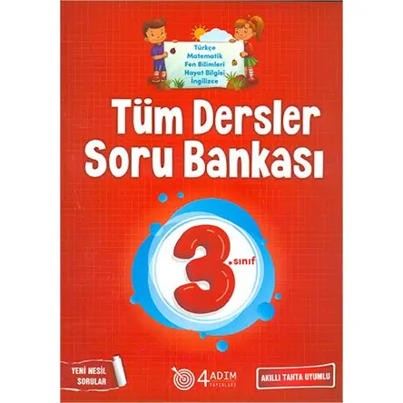 3. Sınıf Tüm Dersler Soru Bankası - Refik Çapar - 4 Adım Yayınları