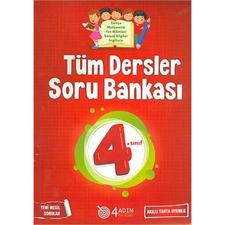 4. Sınıf Tüm Dersler Soru Bankası - Sevil Köybaşı - 4 Adım Yayınları