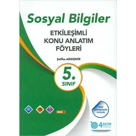 5. Sınıf Sosyal Bilgiler Etkileşimli Konu Anlatım Föyleri - Şefika Arıdemir - 4 Adım Yayınları