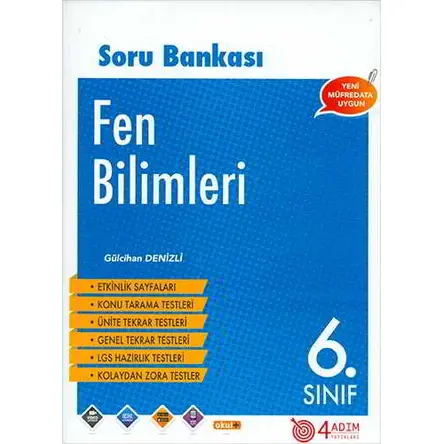 6. Sınıf Fen Bilimleri Soru Bankası - Kolektif - 4 Adım Yayınları