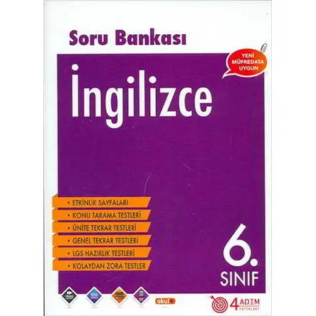 6. Sınıf İngilizce Soru Bankası - Özlem Özay - 4 Adım Yayınları