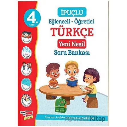 4. Sınıf Eğlenceli - Öğretici İpuçlu Türkçe Yeni Nesil Soru Bankası