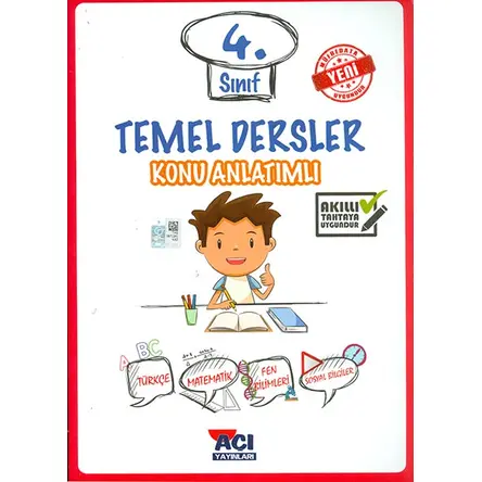 4.Sınıf Temel Dersler Konu Anlatımlı Açı Yayınları