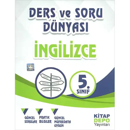 5.Sınıf İngilizce Ders ve Soru Dünyası Kitap Depo Yayınları