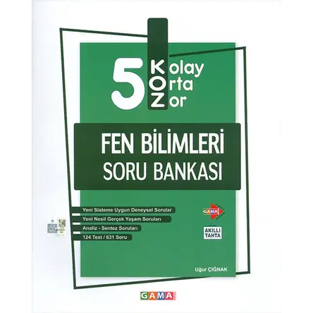 5.Sınıf KOZ Fen Bilimleri Soru Bankası Gama Yayınları