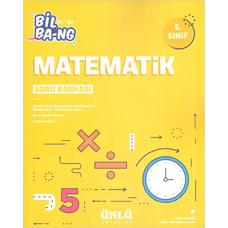 5.Sınıf Matematik Soru Bankası Ünlü Yayınları