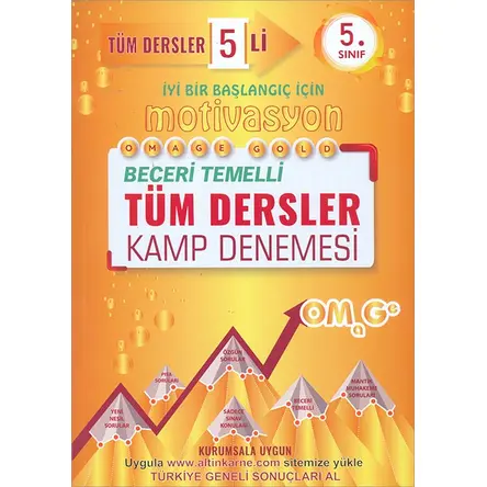 5.Sınıf Motivasyon Tüm Dersler 5li Kamp Denemesi Omage Yayınları